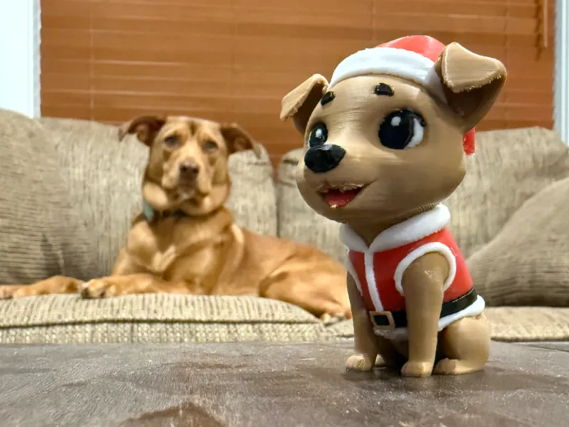 Santa Paws – Adorable Christmas Puppy