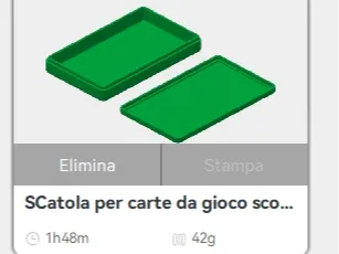 Scopa Playing Card Box