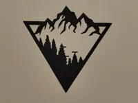 Déco murale montagne et forêt — photo 1