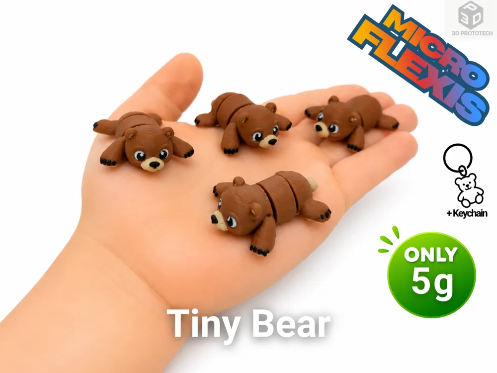 Modelo para impresión 3D: Tiny bear. Referencia del modelo original.
