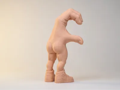 Single Half Heart Handy Butt