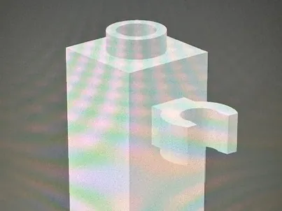 Brick 1x1x3 W. 2 Clips 