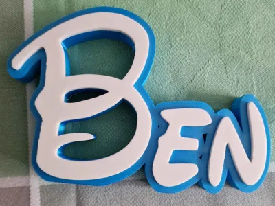 Ben Disney Name Sign Decorate Room child Birthday
