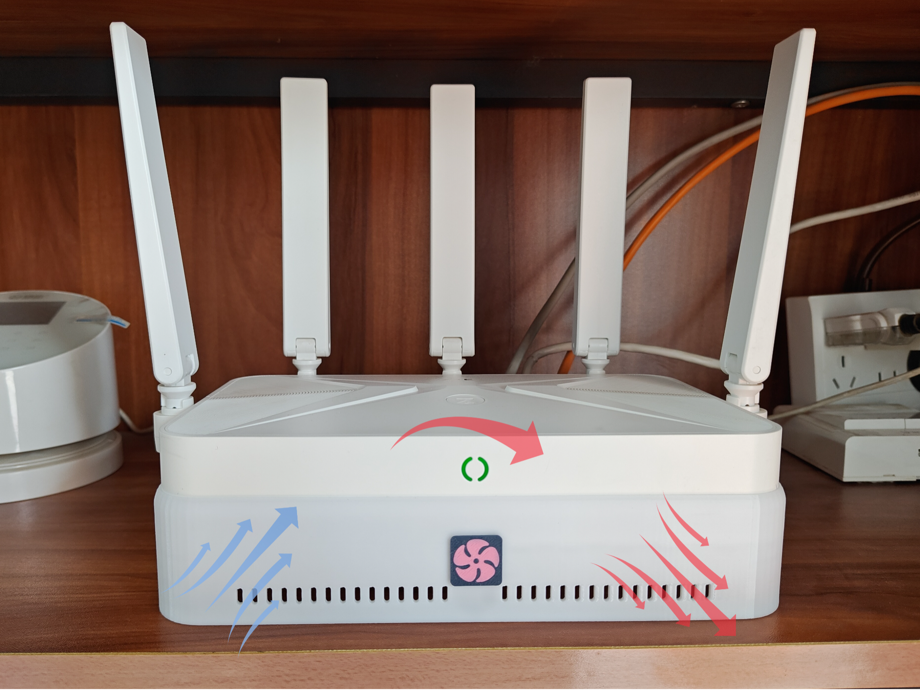 中兴巡天BE5100pro+路由散热器