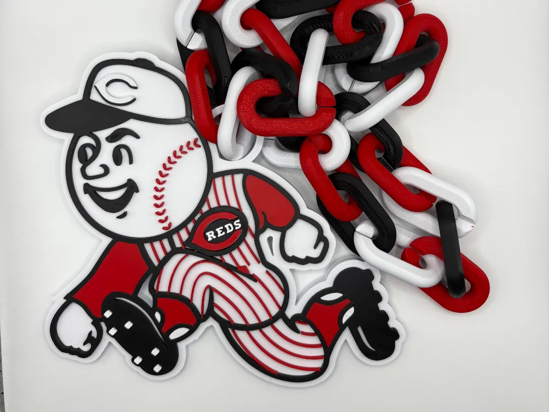 MR. RED CINCINNATI REDS MASCOT HYPE CHAIN - Free 3D Print Model ...