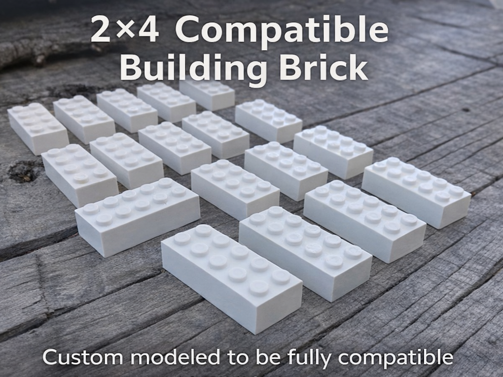 2×4 Compatible Building Brick