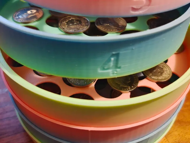 Coin sorter CHF Swiss Francs