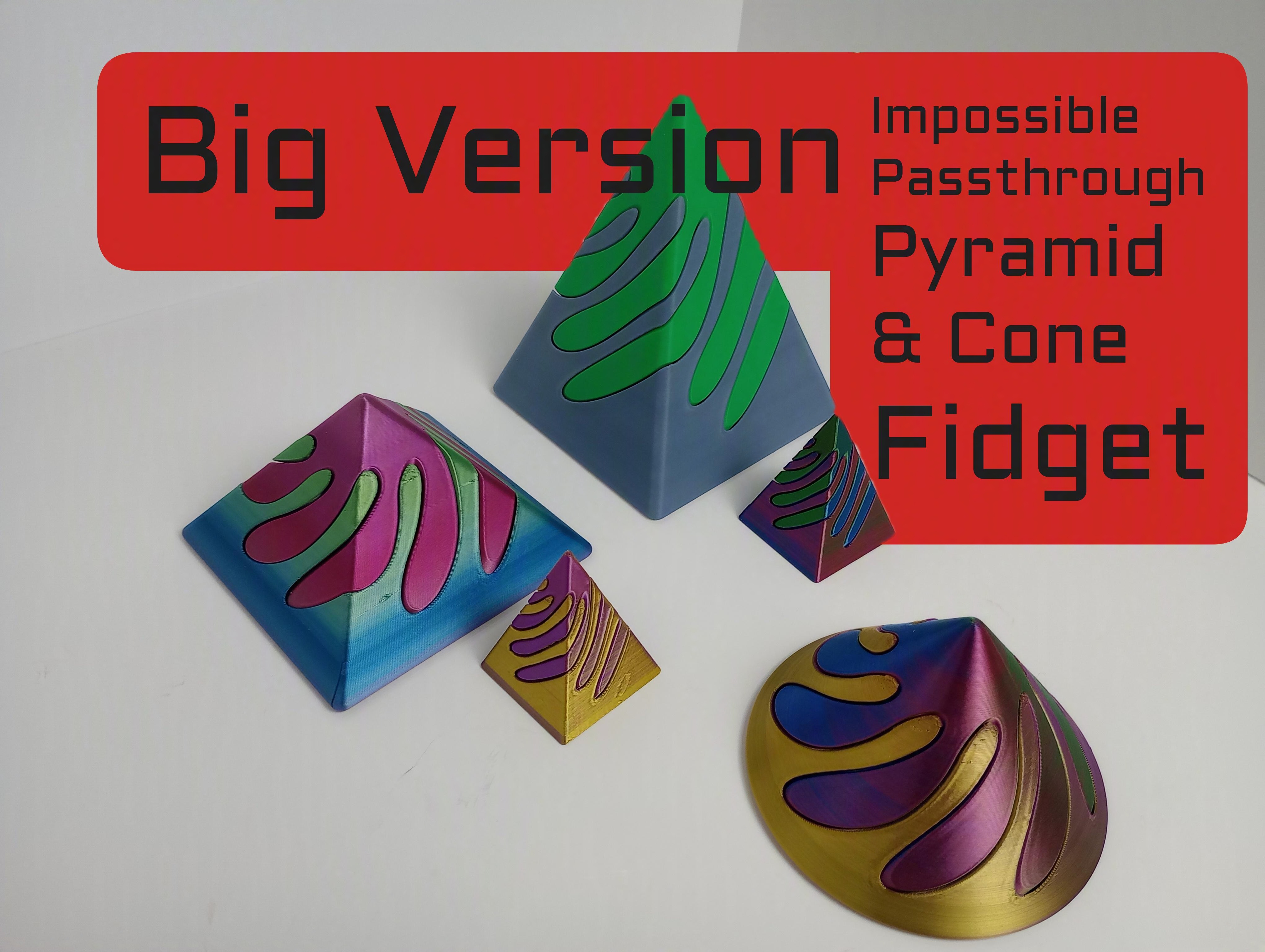 Miniatura 2 do modelo 3D Big Version - FULLSET - Passthrough Pyramid & Cone
