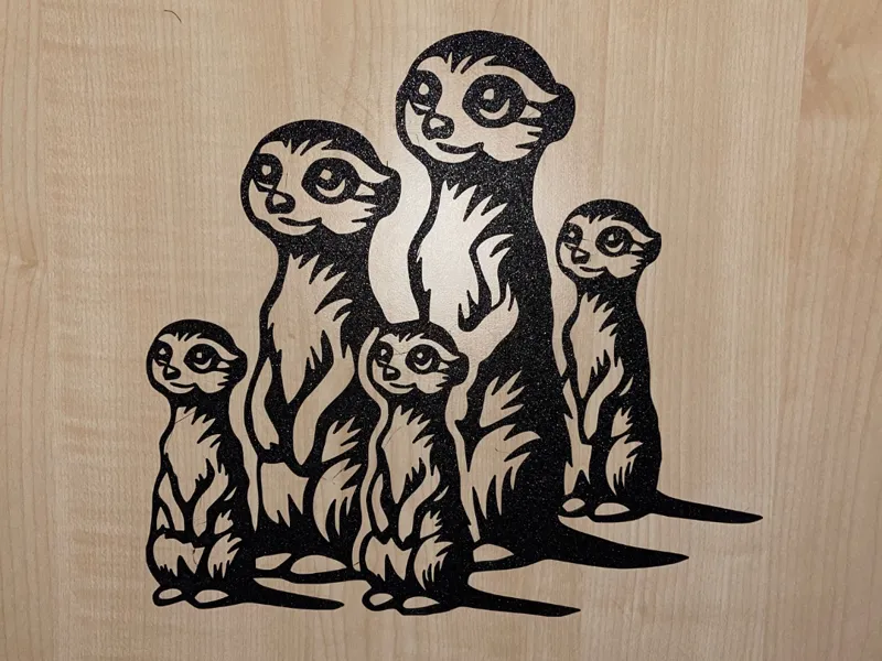 Wanddeko Murmeltiere