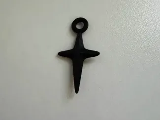 Pointed Cross Earring