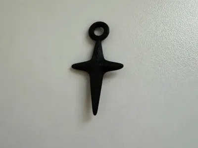 Pointed Cross Earing