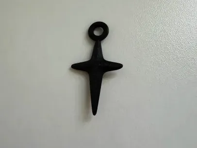 Pointed Cross Earring