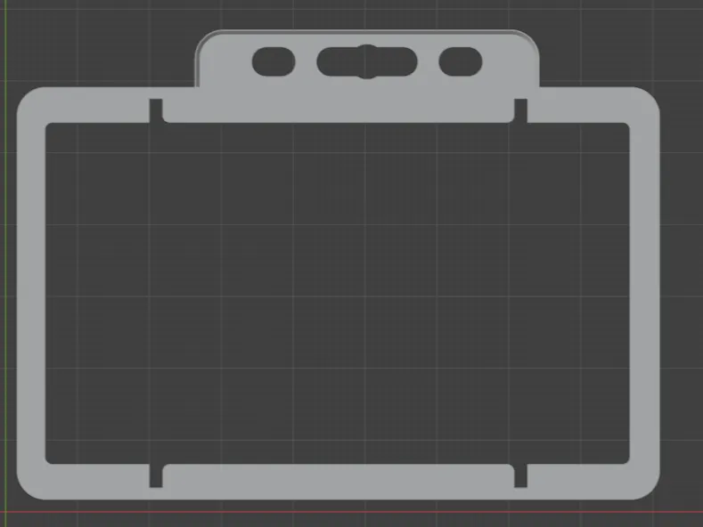 Keycard / ID Card Holder horizontal holes only