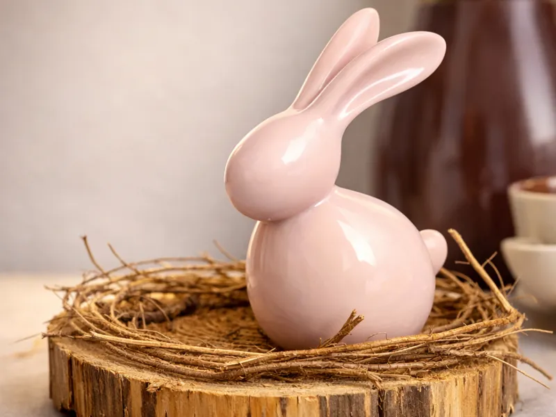 Cute Sitting Bunny – Easy Print Decor