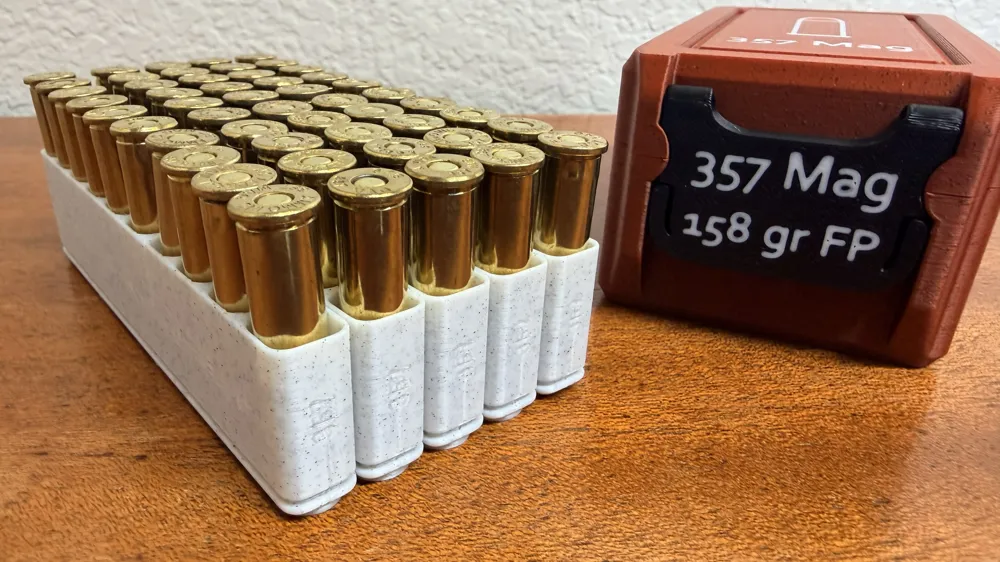 Snaplock 357 Magnum Ammo Box + Expanding Tray - Free 3D Print Model ...