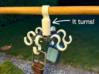 Rotating Multi-Purpose 3D Printed Hanger