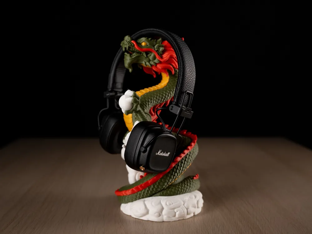 Chinese Dragon headphone holder - Free 3D Print Model - MakerWorld