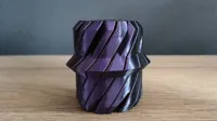 0.24mm layer, 2 walls, 0% infill, Twisty v6