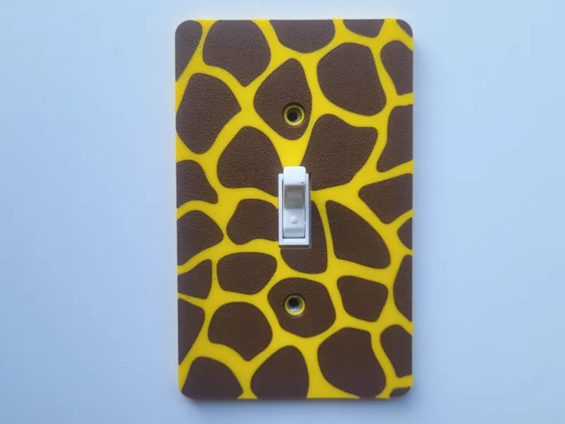 Giraffe Print Light Switch Cover
