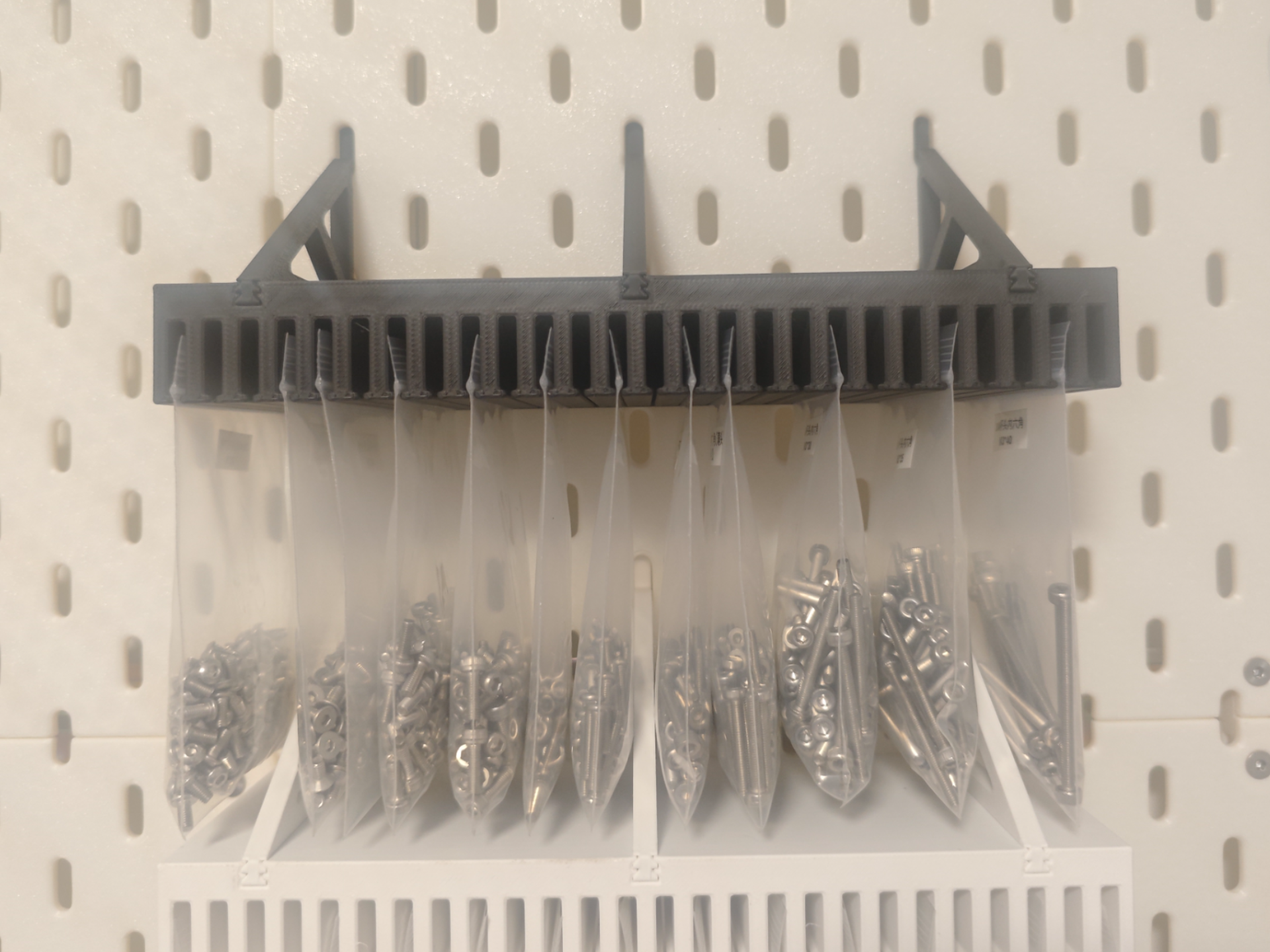 自封袋挂架 适用于宜家Skadis洞洞板 3D model
