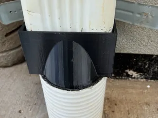 3x4x4 Rain gutter downspout