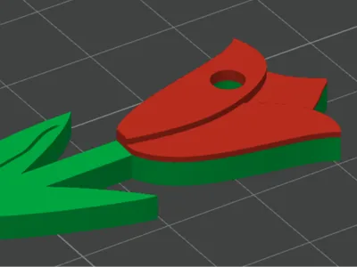 tulip keychain