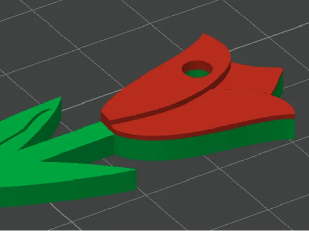 tulip keychain
