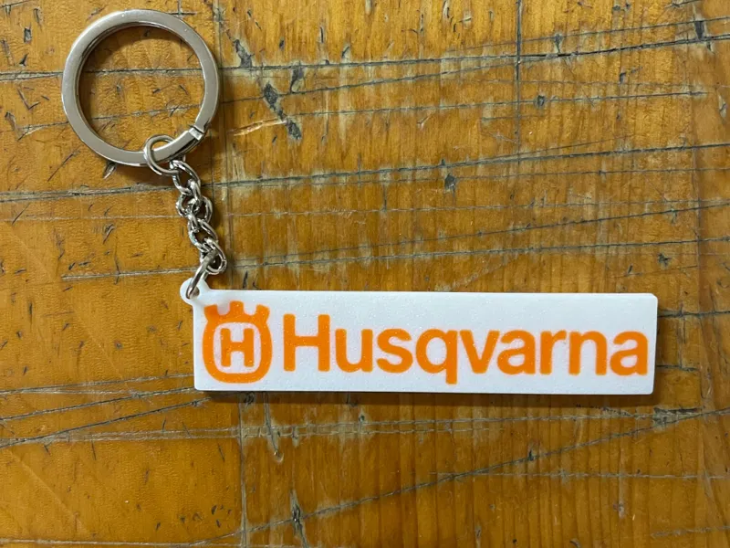 Husqvarna logo  keychain