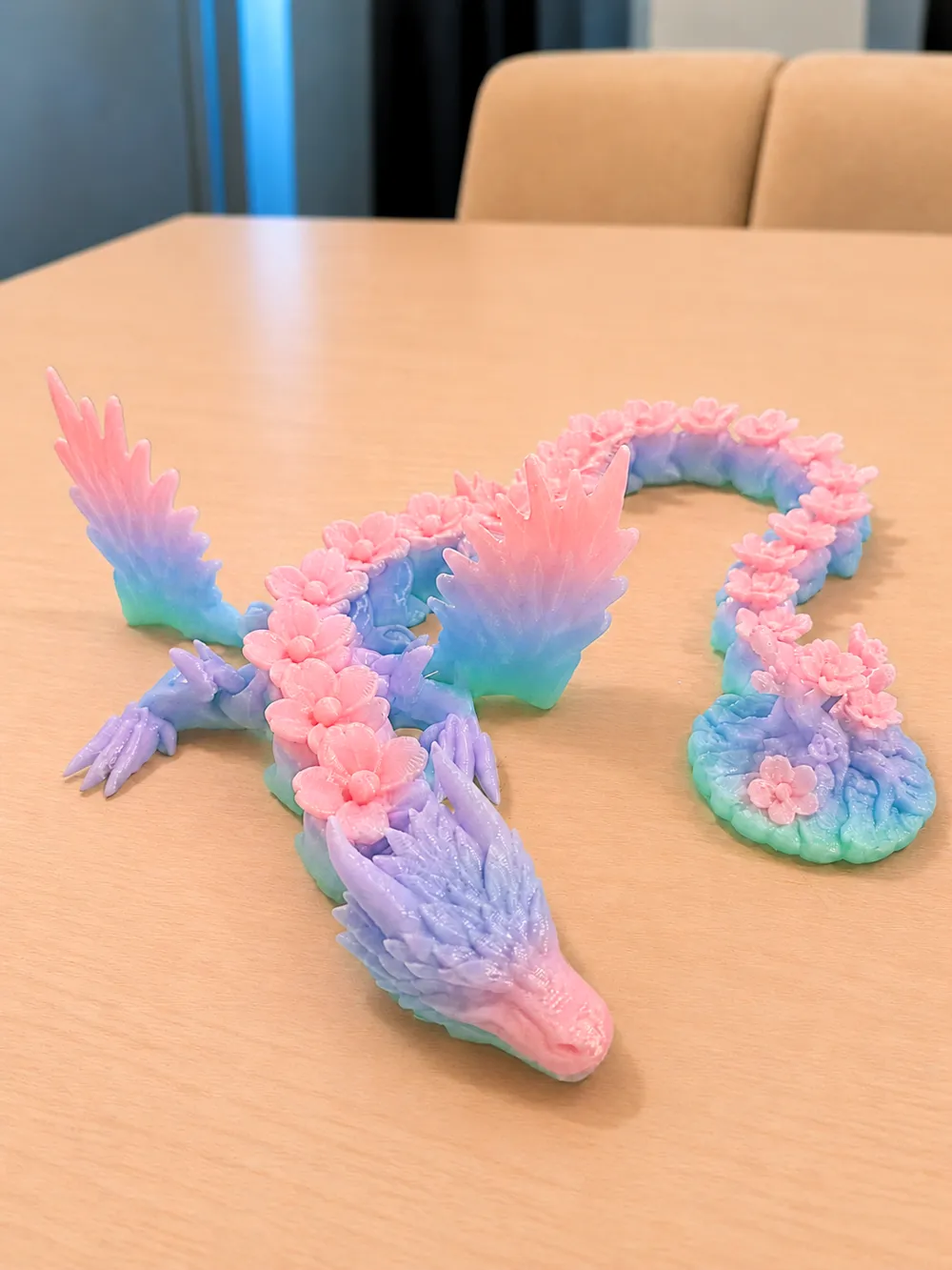 articulated-cherry-blossom-dragon-with-tree-free-3d-print-model