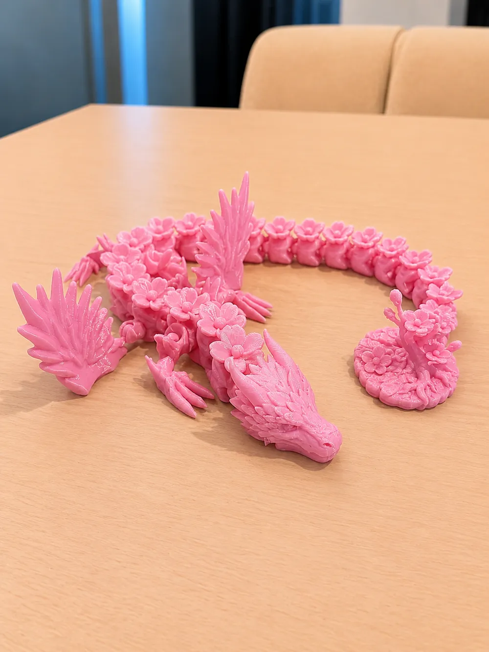 articulated-cherry-blossom-dragon-with-tree-free-3d-print-model
