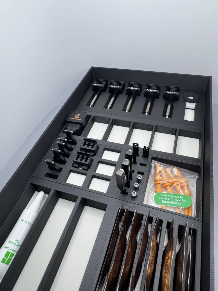 AMS 2 Pro Riser with Ventilation and Inserts - Free 3D Print Model ...