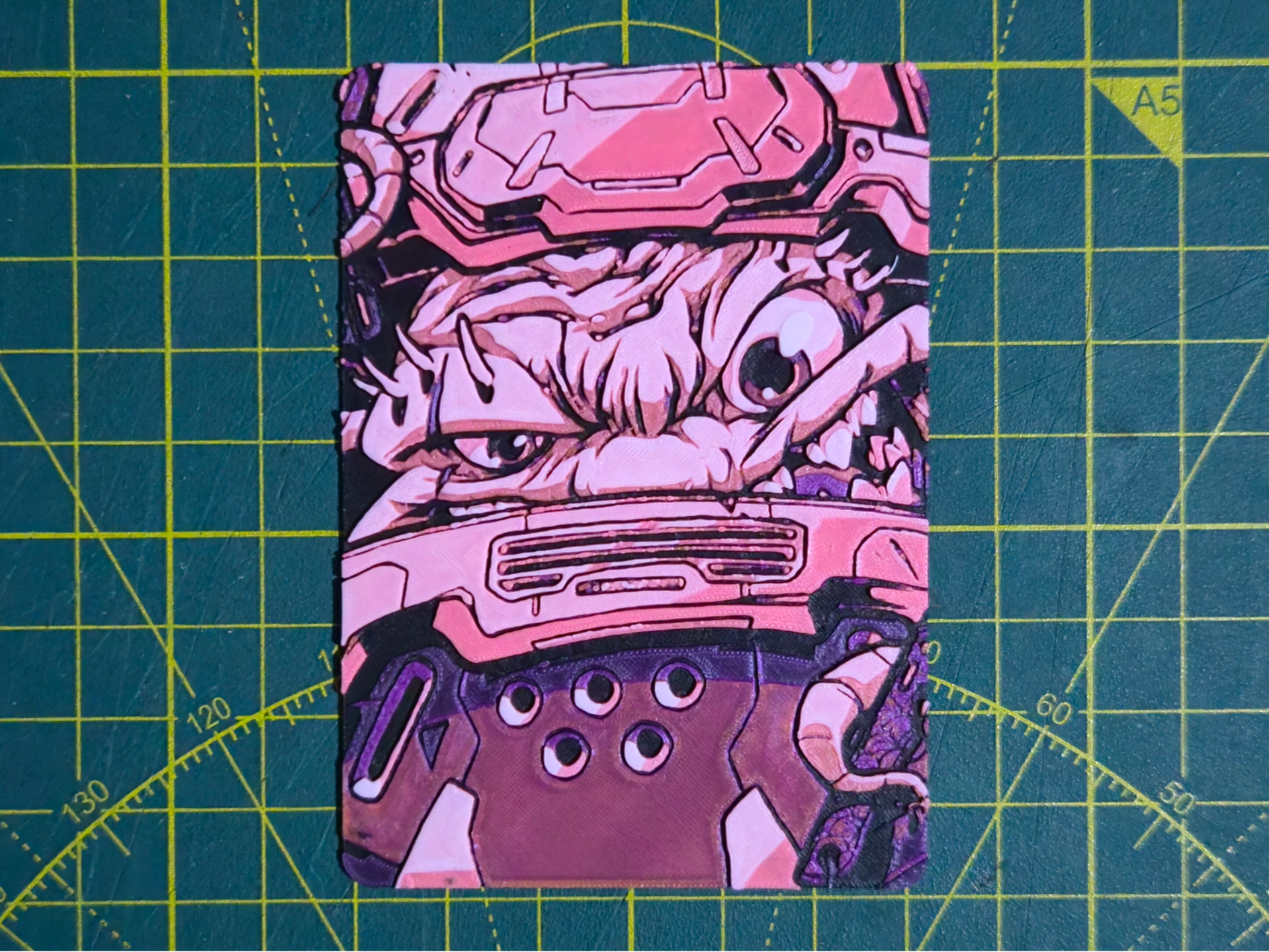 MTG Commander Deck Box TMNT Krang Inlay HueForge