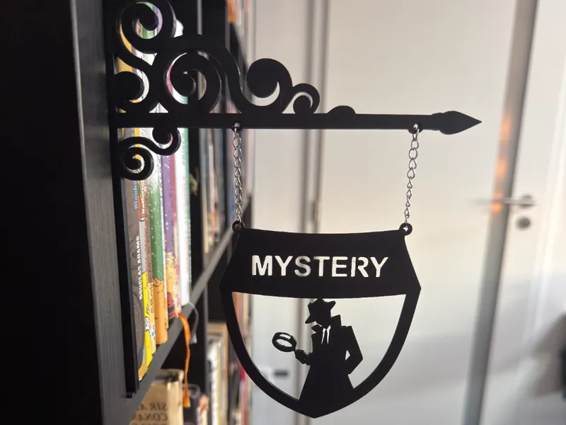 Library sign : Mystery