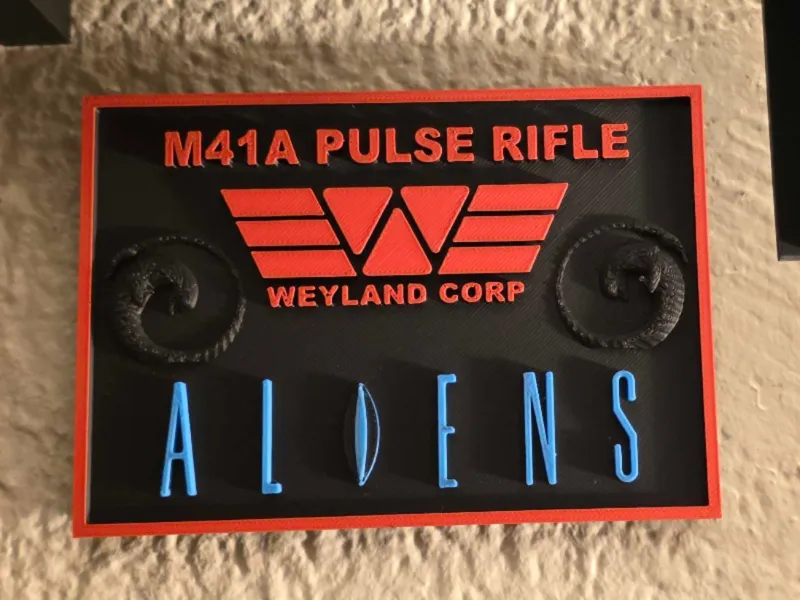 M41a Pulse Riffle Display Plaque