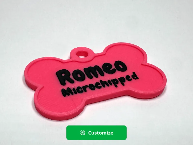 Dog Tag Generator - Bone