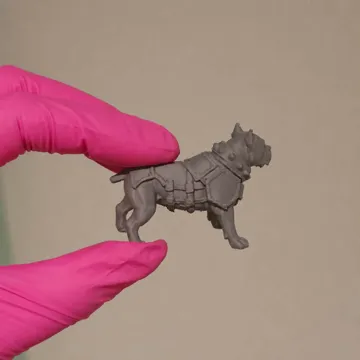 Figura decorativa: Boris - Armored War Dog Miniature — vista de referencia 4