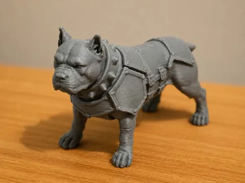Figura decorativa: Boris - Armored War Dog Miniature — referencia de MakerWorld