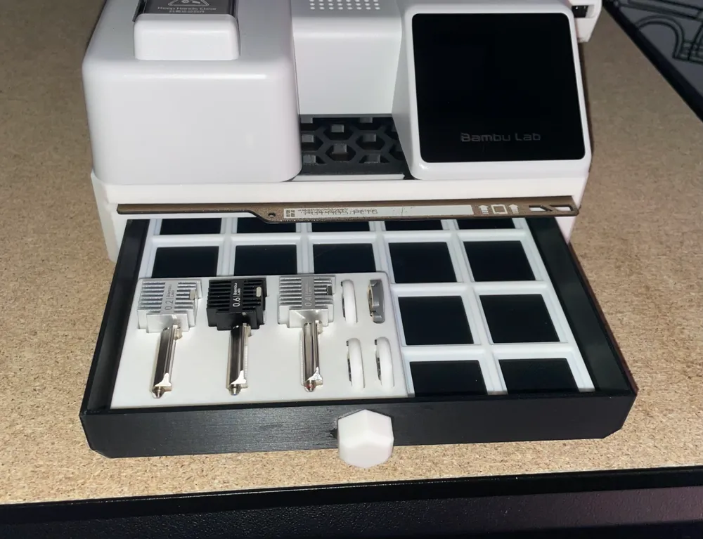Grid Front Drawer for A1 Mini Storage Stand - Free 3D Print Model ...