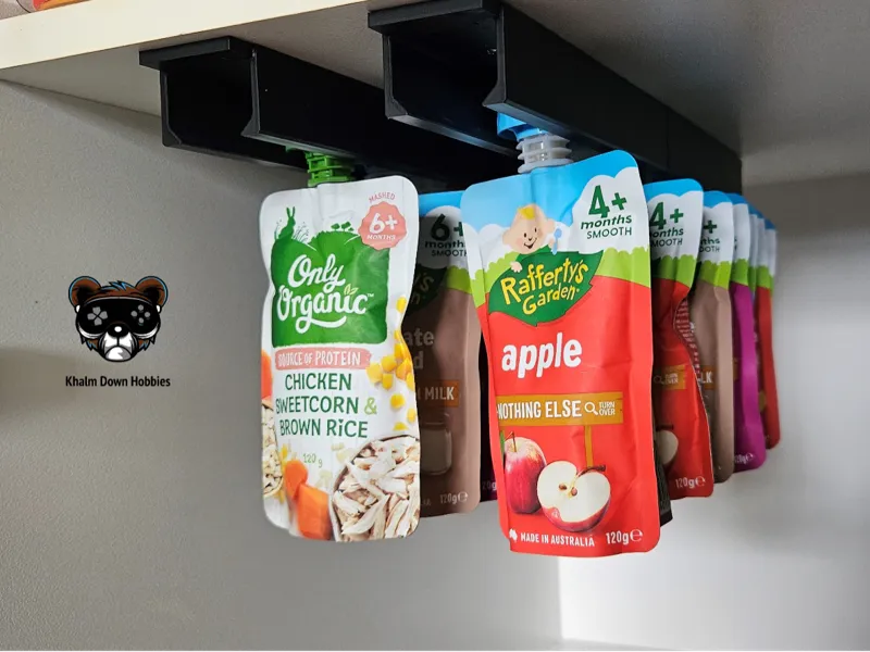 Baby Food / Squeezy Pouch/ Yoghurt Storage Rail
