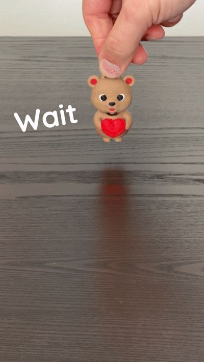 Valentine Flexi Bear Keychain Print-in-Place