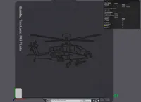 Décoration murale hélicoptère Apache AH-64 — photo 4