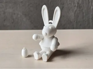 Bunny with an egg
