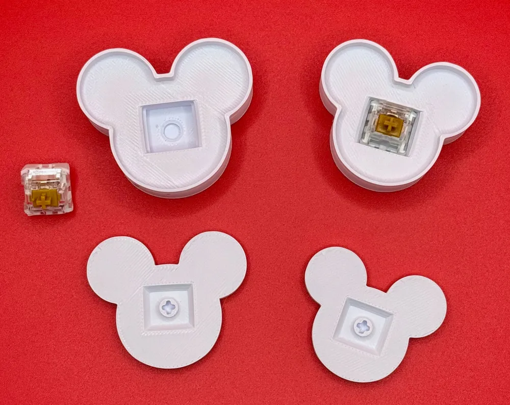 Mickey Castle Fidget Clicker Free 3D Print Model MakerWorld