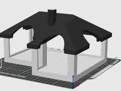 Modern bird food house