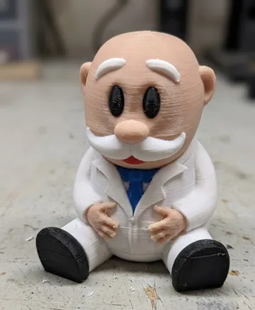 Figura decorativa: Dr. Simi Ficha 3D Multicolor para Juegos de Mesa — vista de referencia 3