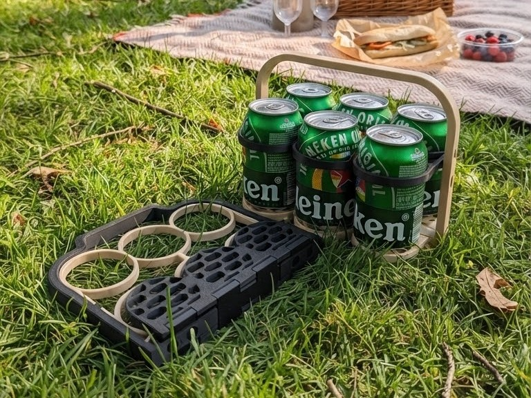 Foldable can/bottle holder 3D model