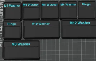 Gridfinity M3-M4-M5-M6-M12 bin organizer storage 