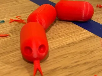 articulated sausage snake