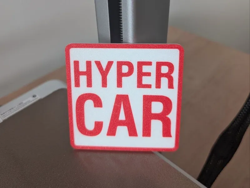 WEC HyperCar Simrig decorative plate