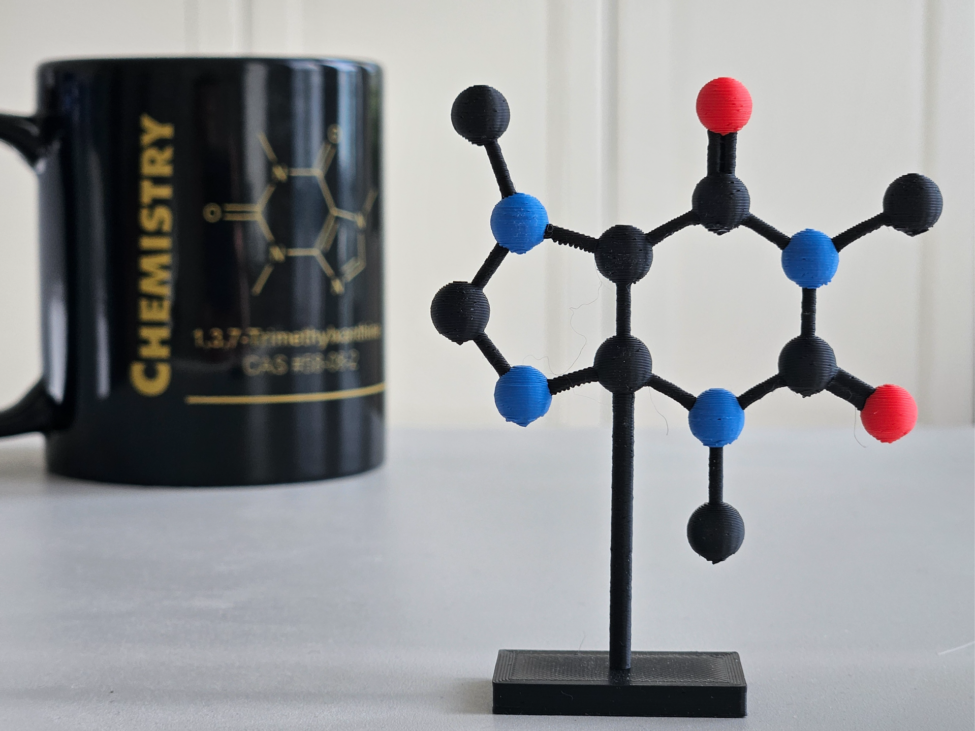Caffeine Molecular Model - This is in my Coffee!